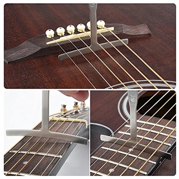 9Pcs/Set de Acero Inoxidable Guitarra Understring Radio Calibre el Generador de Luthier Herramienta , Bass String Set de Reparación, Accesorios de Guitarra