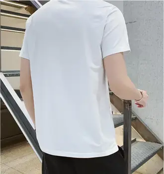 El crecimiento nominal cero 2020 Nueva camiseta de los Hombres Divertido Impresión de camiseta de los Hombres de la Marca de Verano de Cuello Redondo de Algodón Blanco de manga Corta t-Shirt Homme