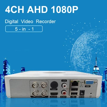 Guardián de 2MP HD XVR 4Channel CCTV AHD AHD DVR-N Híbrido XVR 1080P NVR 4in1 Grabadora de Vídeo Para AHD Cámara Cámara Analógica