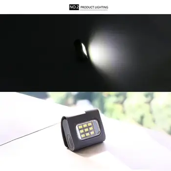 Litake Micro USB 5V LED de Carga Magnética Lámpara de Inspección con Gancho Ventrículo-montado de Emergencia, Linterna de Luz para la Ejecución de