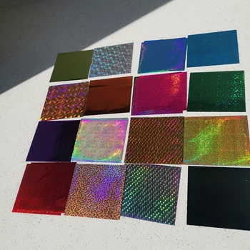 24 Colores de Láser para 48 Pcs de Papel, el Hierro y el Laminador con Pegamento de Goma DIY Lámina Caliente
