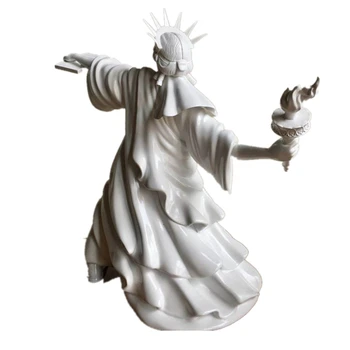 Arte moderno de la Estatua de la Libertad Tirar de la Antorcha Antidisturbios de la Libertad Fine Art de Londres, la Feria de Arte de la Resina de la Escultura de la Decoración del Hogar, el Mejor Regalo