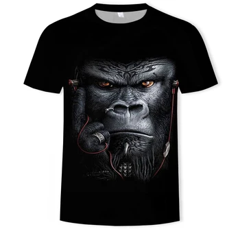 2020summer moda t-shirt para los hombres de los animales orangután impreso en 3D casual t-shirt para hombres de hip-hop de la calle de los hombres de la ropa