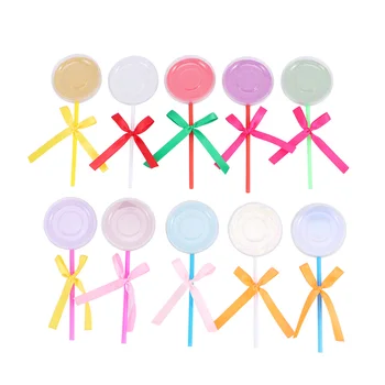 10 Piezas De Color Al Azar Bowknot Pestañas Postizas Caja De Embalaje De La Ronda De Lollipop Pestañas Caso De Las Pestañas De La Caja De Almacenamiento Pestañas Protector