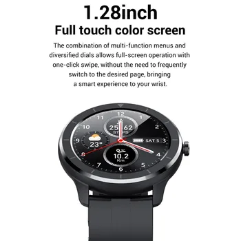 T6 Deportes Reloj Inteligente de Prensa Completo Sn IP68 Impermeable 2020 SmartWatch para Android IOS Fitness Relojes