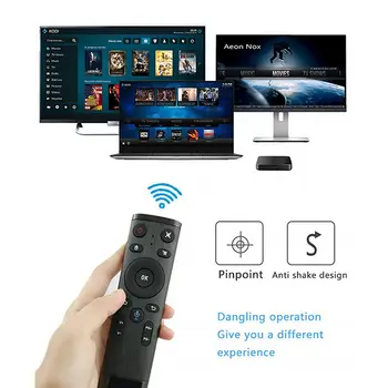 Air Mouse Control Remoto de Voz Bluetooth Control Remoto Para Smart TV Android Box de IPTV 3 para Smart TV, IPTV, Red de Set-top-B