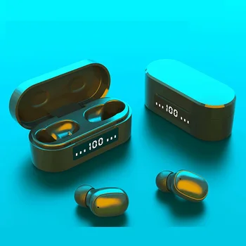 Bluetooth MINI Sprot Auriculares LED de Visualización de Potencia TWS Auriculares Accesorios de aparatos Inteligentes de Manos Libres Para el Teléfono de la PC Gaming Headset