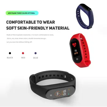 Smart Fitness Tracker Deporte De La Prenda Impermeable De La Frecuencia Cardíaca Presión Arterial Smartband Monitor De La Salud De La Pulsera