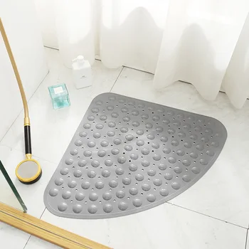 Hotel toilet ventilador en forma de copa de succión de PVC alfombra del piso cuarto de baño con ducha sector de la estera de baño de casa de cuarto de baño antideslizante mat círculo alfombra de baño