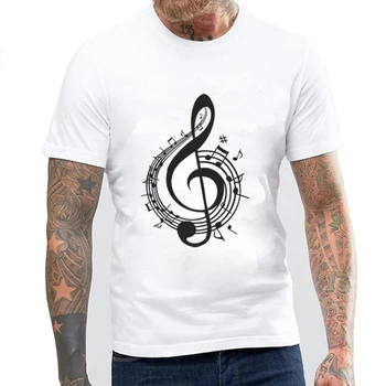 2020 de la Marca Nueva de Algodón de camiseta de los Hombres de Verano Camisetas Hombre Camiseta de Manga Corta Símbolo de la Música de los Hombres de la Camiseta de la T-shirts para hombres Camisas Tops
