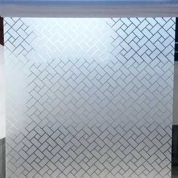 Longitud de 200 cm de la Ventana de la Privacidad de la película de Celosía de Vidrio Esmerilado pegatinas Estática dormitorio puerta de la Oficina a Casa decorativo de PVC Película de Vidrio