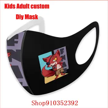 Foxy FNAF Freddy máscara de moda para las mujeres de los hombres de BRICOLAJE mascarilla de protección lavable masque reutilisable enfant mascarillas desechables