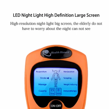 Masajeador eléctrico LCD de la Pantalla de la Máquina de tratamiento Digital de 8 Modo de la Salud del Cuerpo De la parte Posterior del Cuello del Pie de la Pierna de Cuidado de la salud