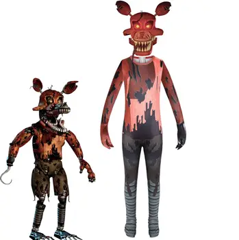 2020 Cinco Noches En Freddy's 4 FNAF Cosplay Disfraces de Halloween para Niños de Anime Cos Niños Niñas Horror Mono Divertido Partido de Ropa