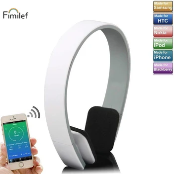 FIMILEF Smart Wireless Auriculares Auriculares Estéreo Bluetooth con Soporte de MICRÓFONO Estéreo de 3,5 mm de Audio de manos libres para el Teléfono Móvil de la Tableta