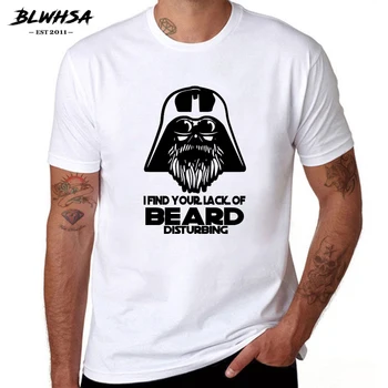 BLWHSA creo que Su Falta De Barba Inquietante Impresión de Camiseta de los Hombres Casual de Algodón de la Película Hip Hop camiseta Eslogan Popular Tees de Ropa