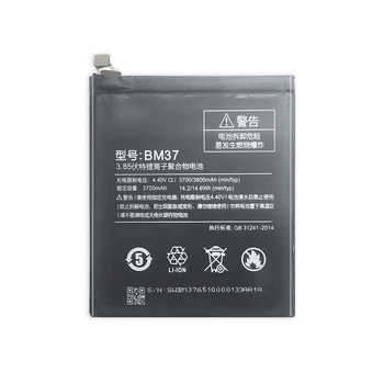 BM37 3800mAh Batería de Recambio para Xiaomi Xiao Mi 5S Plus MI5S Más 5SPlus BM 37 BM-37 con la Pista de Código de
