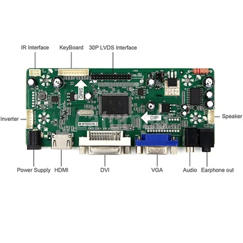 Latumab Nueva HDMI+DVI+VGA LCD Lvds tarjeta de control del Inversor Kit para M220Z1-L03 1680X1050