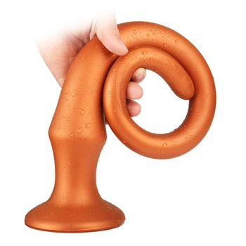 Flexible de silicona de larga sexo anal juguetes plug anal butt plug anal consolador en el ano masturbador masajeador de próstata erótico para mujeres hombres SM