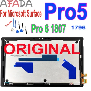 Original de la Pantalla Para Microsoft Surface pro5 pro 5 1796 Pro6 Pro 6 1807 Pantalla LCD de Pantalla Táctil Digitalizador Asamblea Para LP123WQ1