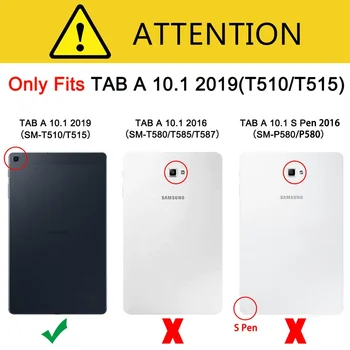 A prueba de golpes Caso para Samsung Galaxy Tab 10.1 2019 Sm-t510 SM-T515 Niños Armadura Pesada Deber de Silicio Duro de la Cubierta Protectora +FilmPen