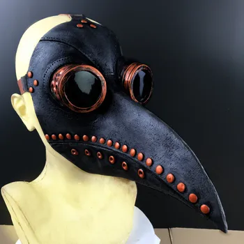Médico de la peste Costum máscara de Pico de Pájaro Doctor Steam Punk Máscara de Nariz Larga Cosplay Traje de Fantasía Máscaras de Gothic Rock Retro Halloween