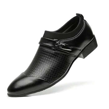 Nuevo Otoño y el Invierno de Nuevos Negocios Zapatos Casuales de Inglaterra Señaló Gran Tamaño de los Hombres Zapatos de los Hombres Zapatos de Vestir de Cuero Zapatos De Hombre788