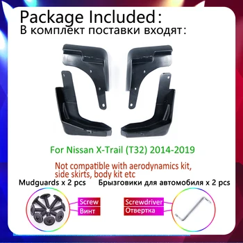 La Defensa De Un Auto De Barro Aletas Guardabarros Para Nissan X-Trail T32~2016 2019 2017 Mudflaps Protecciones Contra Salpicaduras De Accesorios De Automóviles Pegatinas