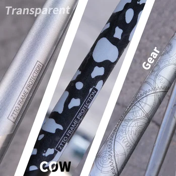 3D de MTB de la Bicicleta Marco de la Guardia de Protección contra rayaduras Pegatinas de Carretera de Montaña de la Bicicleta Marco de la Protección de la Pintura Protectora Impermeable Protector