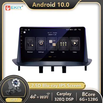 EKIY IPS DSP 4G WIFI Android 10 Para Renault Megane 3 2008-de la Radio del Coche Reproductor Multimedia de Navegación GPS de la Unidad de Cabezal Auto Carplay