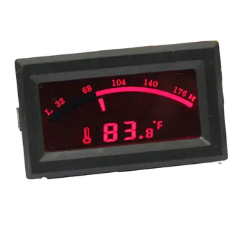 Fahrenheit Cel F Termómetro Digital de Temperatura Medidor de Panel Puntero del Medidor digital de doble pantalla 5V termómetro electrónico