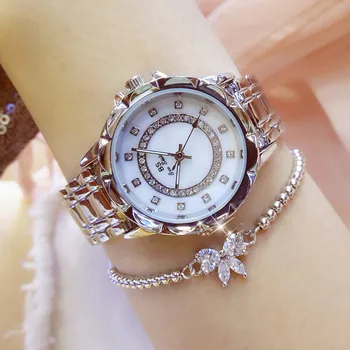 La moda Elegante Rojiza Dial de las Mujeres Relojes de Cuarzo de la Marca de Lujo de las Señoras Reloj de Mujer relogio feminino 2020 Reloj Para las Mujeres